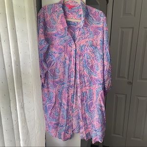 Lilly Pulitzer swim coverup size XL NWOT